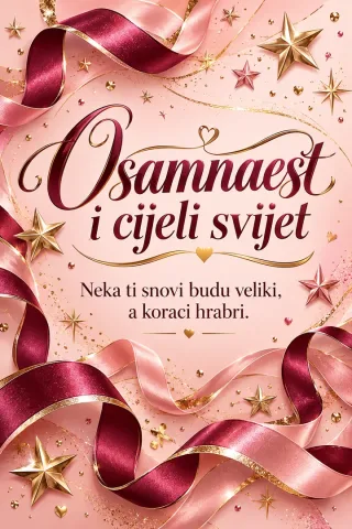 Честитка · Осамнаест и цијели свијет - Ружичасти сјај