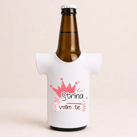Strina volim te - Majica za flaše – proizvod sa printom
