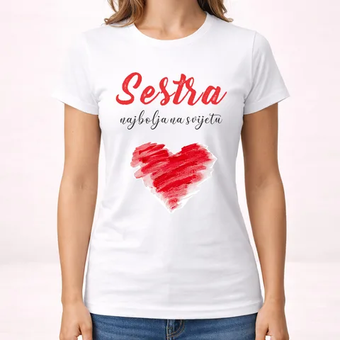 Sestra najbolja na svijetu - Majica - Ženska