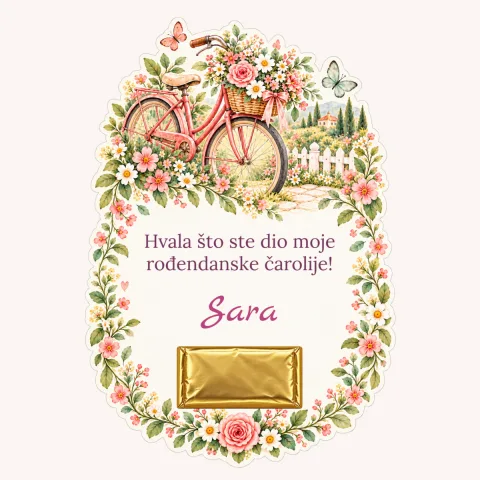 Zahvalnica · Cvjetni bicikl