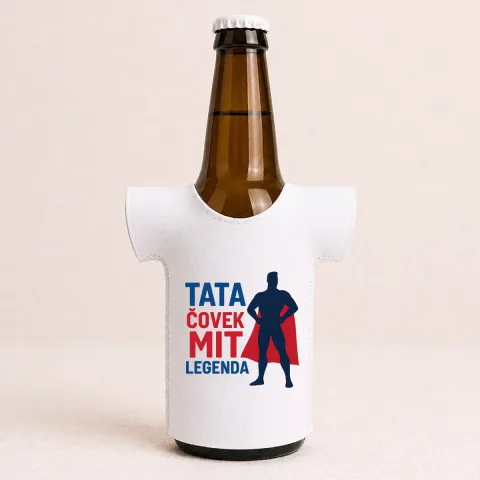 Tata covek mit legenda - Majica za flaše – proizvod sa printom