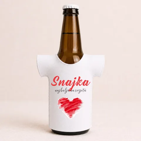 Snajka najbolja na svijetu - Majica za flaše – proizvod sa printom