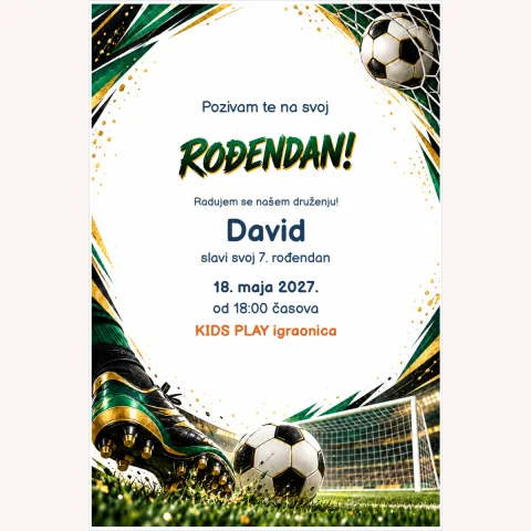 Pozivnica · Gol za rođendan