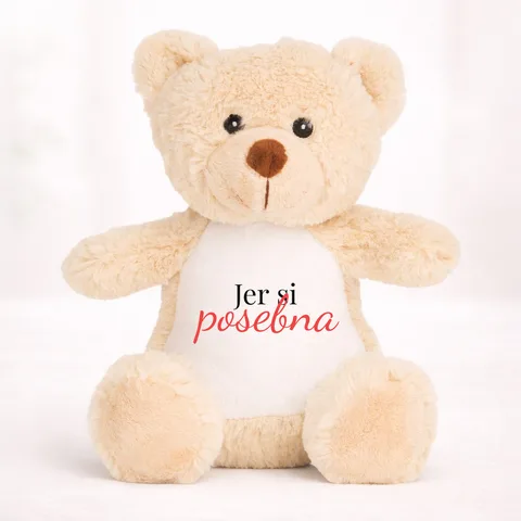 Jer si posebna - Plišana igračka - Medo – proizvod sa printom