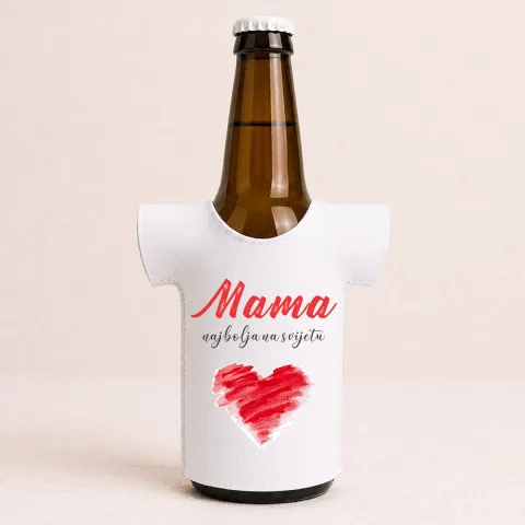 Mama najbolja na svijetu - Majica za flaše – proizvod sa printom