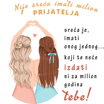 Nije sreca imati milion prijatelja na proizvodu