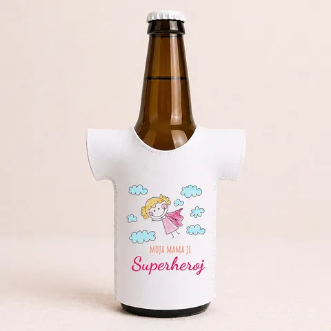 Moja mama je superheroj - Majica za flaše