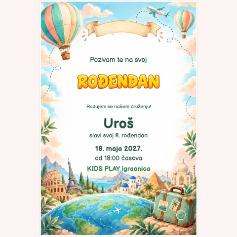 Pozivnica · Put oko svijeta
