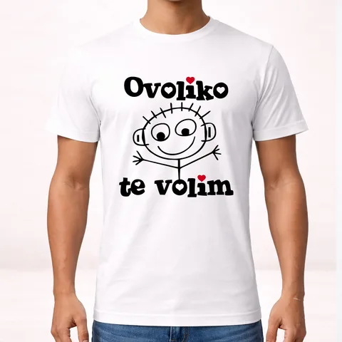 Ovoliko te volim - On - Majica