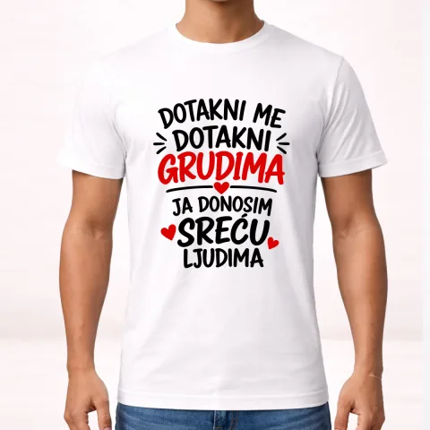 Dotakni me dotakni grudima 1 - Majica – izdelek sa printom