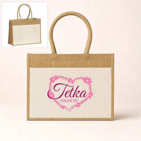 Tetka volim te! - Torba Caramel – proizvod sa printom