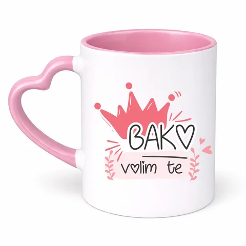 Bako volim te - Šolja Srce