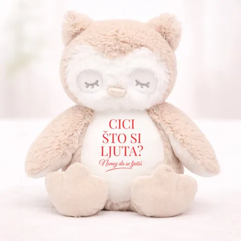 Cici što si ljuta? - Plišana igračka - Sova