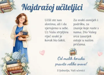 Najdražoj učiteljici · Veliki snovi · Foto kamen na proizvodu