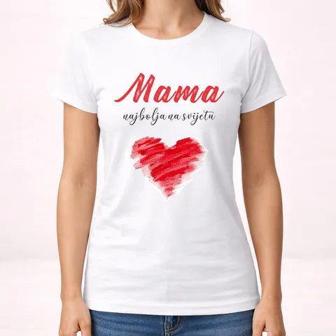 Mama najbolja na svijetu - Majica - Ženska