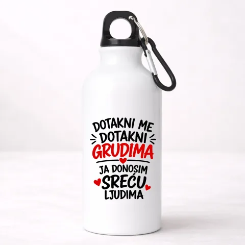 Dotakni me dotakni grudima 1 - Aluminijumska boca – izdelek sa printom