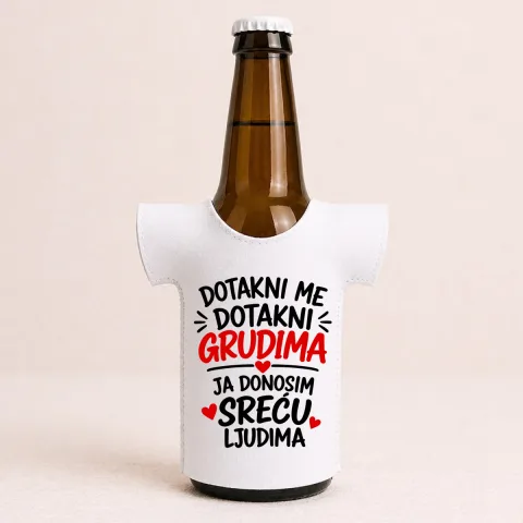 Dotakni me dotakni grudima 1 - Majica za flaše – proizvod sa printom