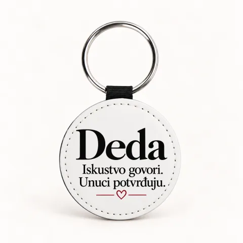 Deda — Iskustvo govori. Unuci potvrđuju - Kožni privjesak — okrugli