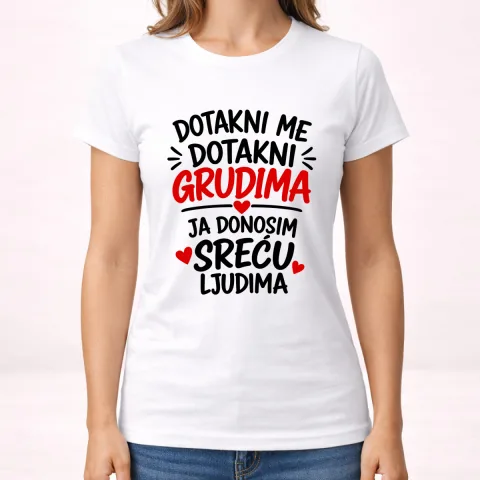 Dotakni me dotakni grudima 1 - Majica - Ženska – izdelek sa printom