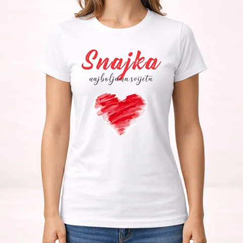 Snajka najbolja na svijetu - Majica - Ženska – proizvod sa printom