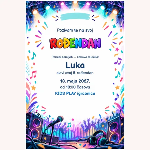 Pozivnica · Rođendanski festival
