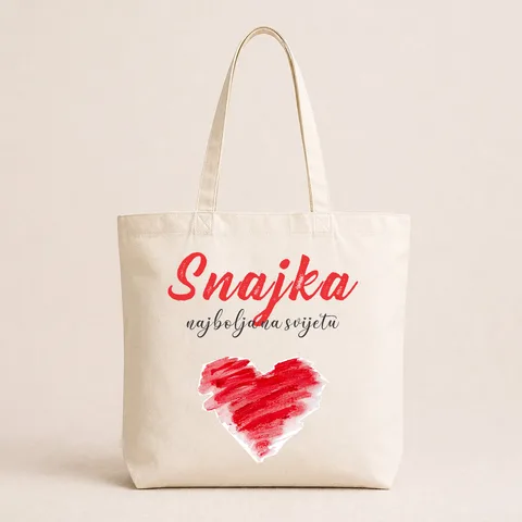 Snajka najbolja na svijetu - Pamučni ceger