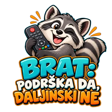 Brat - podrška da, daljinski ne na proizvodu