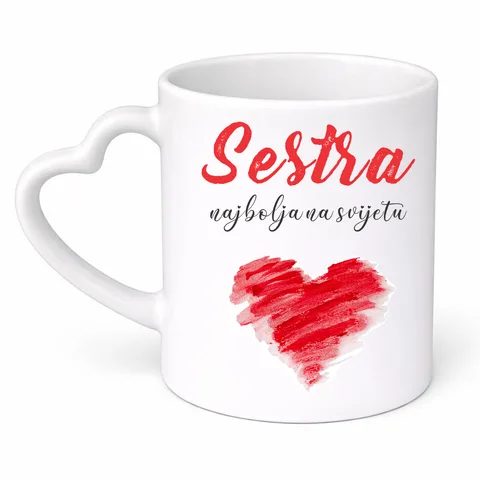 Sestra najbolja na svijetu - Šolja srce