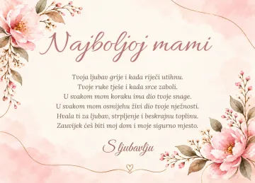 Najboljoj mami · Foto kamen na proizvodu
