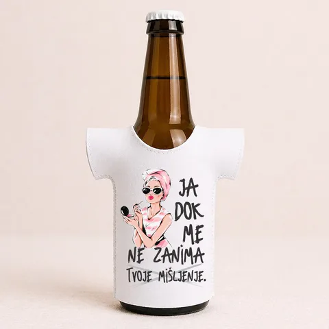Ja dok me zanima tvoje mišljenje - Majica za flaše