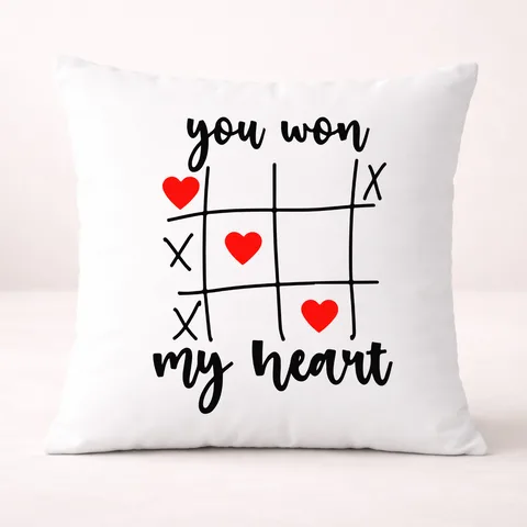 You won my heart - Jastuk – proizvod sa printom