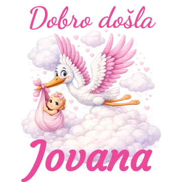 Dobro došla - djevojčica na proizvodu