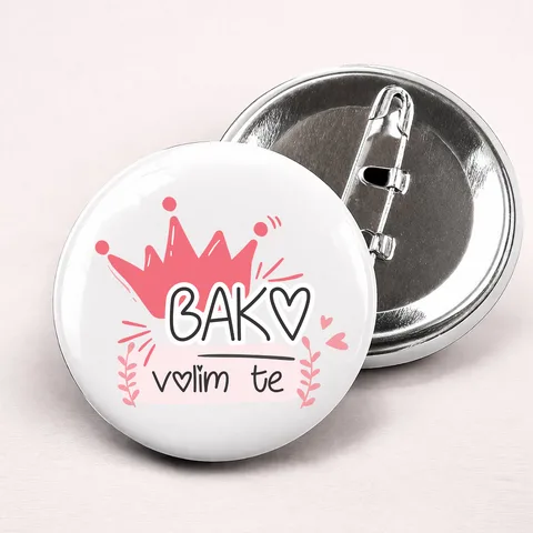 Bako volim te - Bedževi