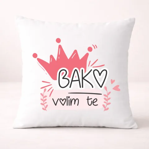 Bako volim te - Jastuk – proizvod sa printom