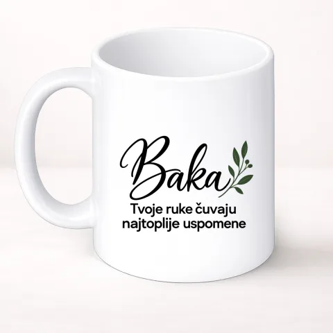 Baka — Tvoje ruke čuvaju najtoplije uspomene - Šolja Classic