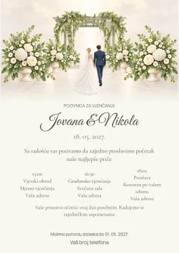 Pozivnica za vjenčanje · Zeleni šapat na izdeleku