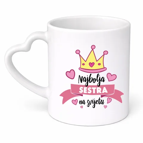 Najbolja sestra na svijetu - Šolja srce