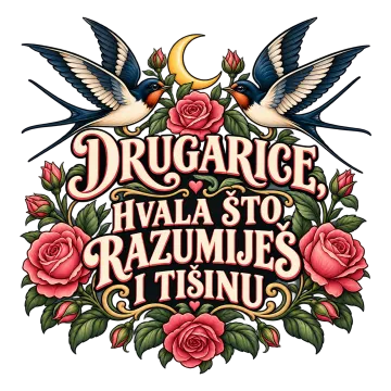 Drugarice, hvala što razumiješ i tišinu na proizvodu