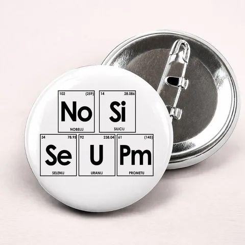No Si Se U Pm - Bedževi