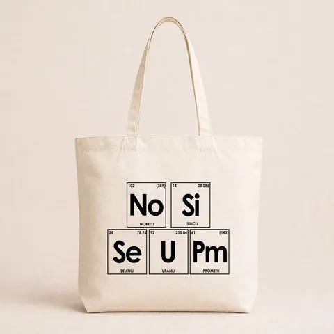 No Si Se U Pm - Pamučni ceger