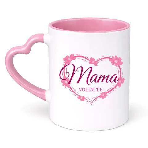 Mama volim te! - Šolja Srce – proizvod sa printom
