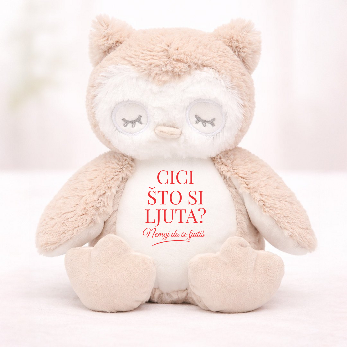 Cici što si ljuta? - Plišana igračka - Sova – prikaz proizvoda