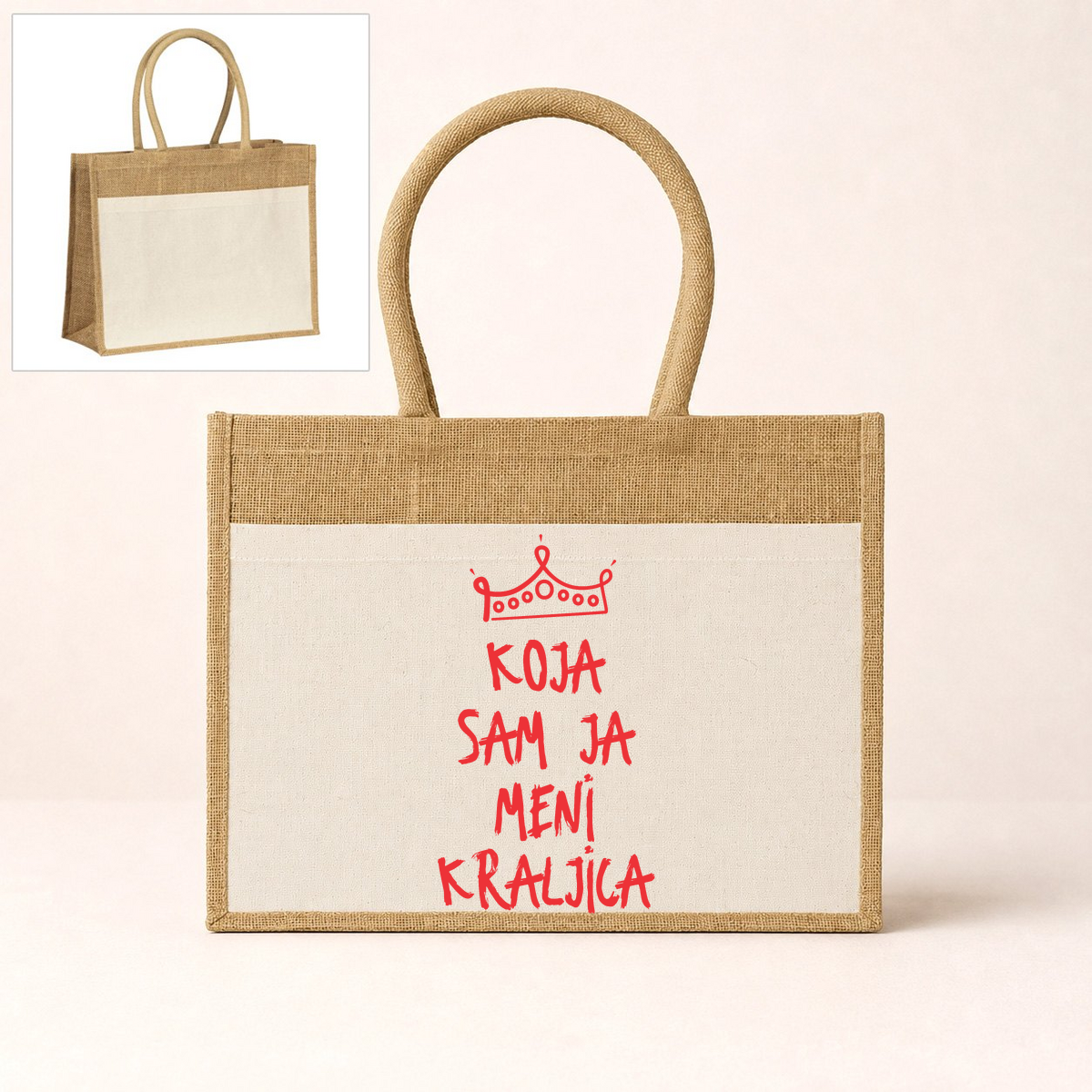 Koja sam ja meni kraljica - Torba Caramel – prikaz proizvoda