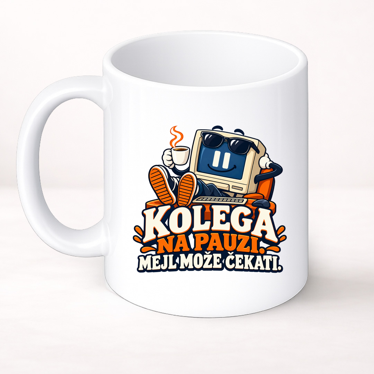 Kolega na pauzi. Mejl može čekati. - Šolja Classic – prikaz izdelka