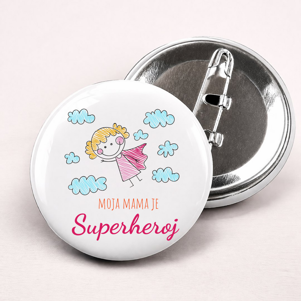 Moja mama je superheroj - Bedževi – prikaz proizvoda