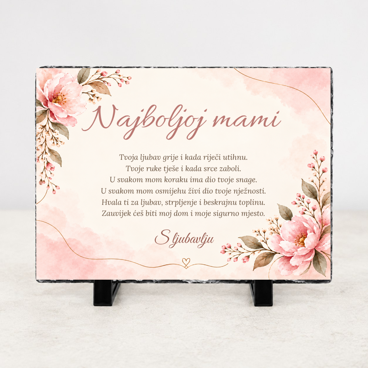 Najboljoj mami · Foto kamen - Foto kamen - vodoravno – prikaz proizvoda