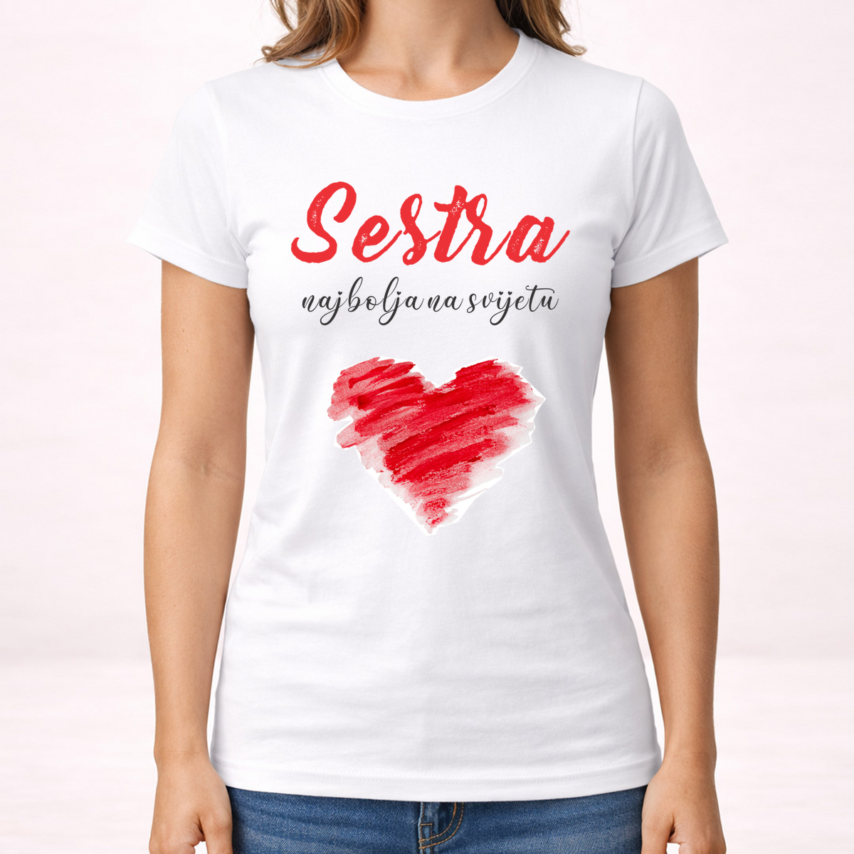 Sestra najbolja na svijetu - Majica - Ženska – prikaz proizvoda