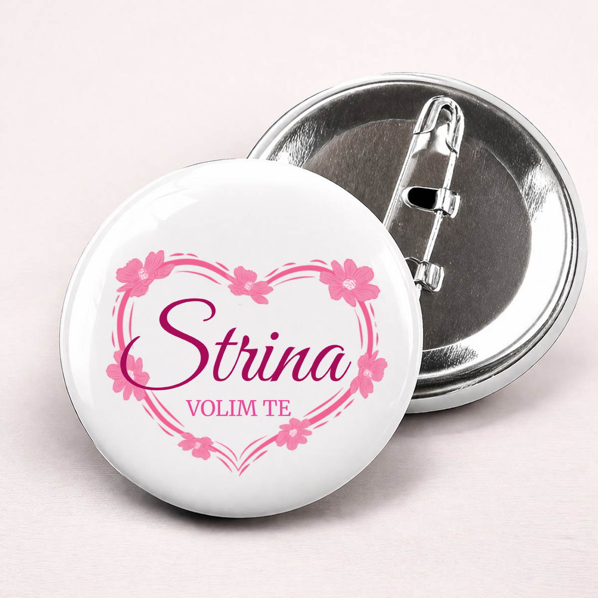 Strina volim te! - Bedževi – prikaz proizvoda