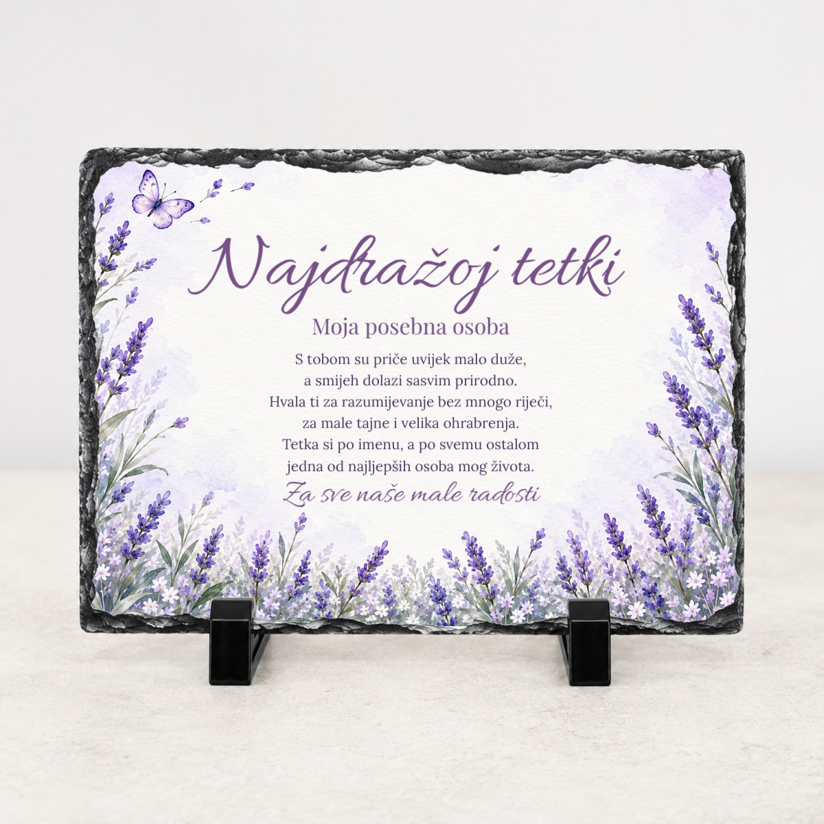 Tetka · Miris lavande · Foto kamen - Foto kamen - vodoravno – prikaz izdelka